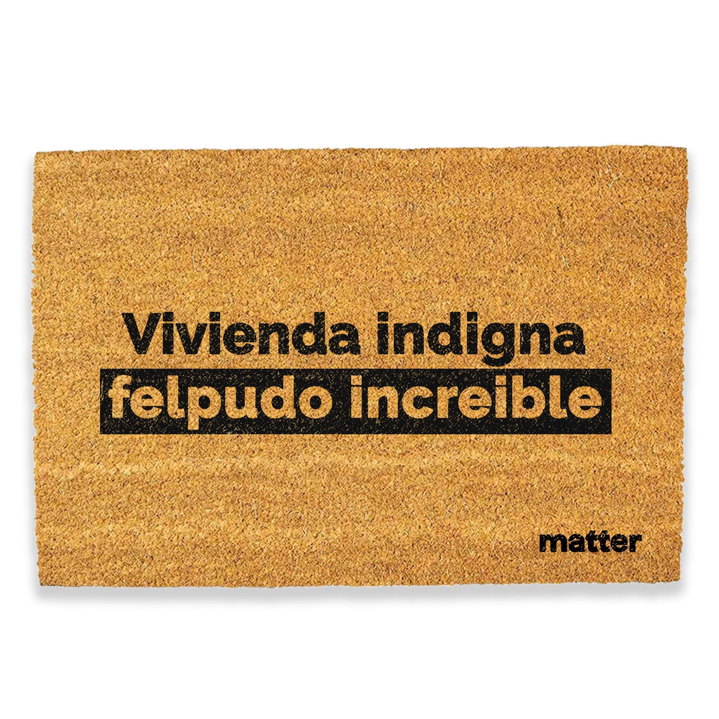 Vivienda indigna | felpudo matter